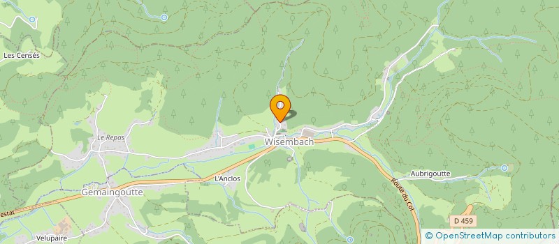 localisation de l'entreprise GITES WISEMBACH  WISEMBACH