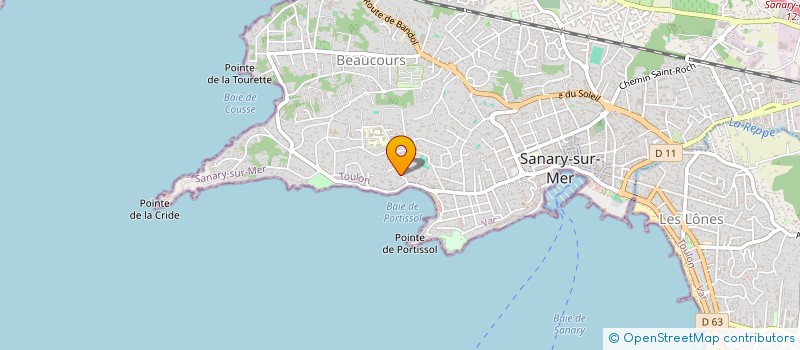 localisation de l'entreprise GITO IMMOBILIER à SANARY-SUR-MER