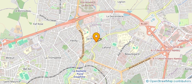 localisation de l'entreprise GITONNIERE à LA ROCHELLE