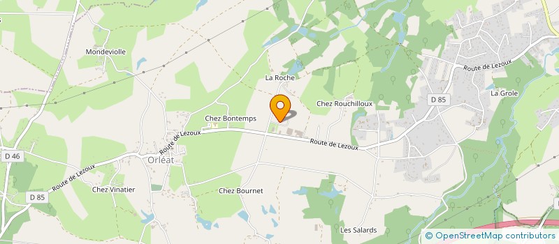 localisation de l'entreprise GITRAL à ORLEAT