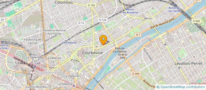 localisation de l'entreprise GITYP à COURBEVOIE