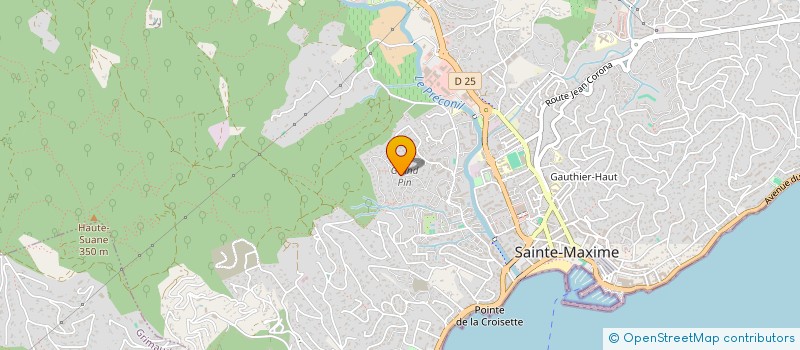 localisation de l'entreprise GIUBERGIA PIERRE à SAINTE-MAXIME