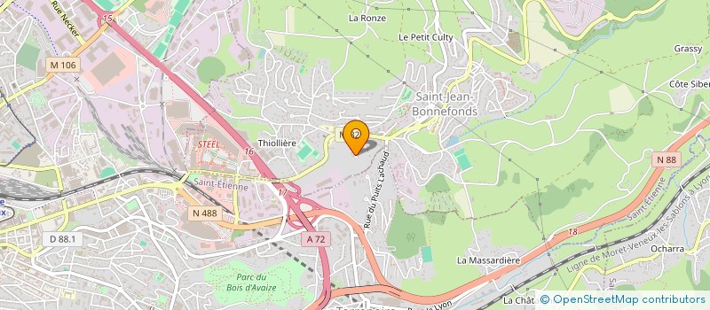 localisation de l'entreprise GIUCAFRA  SAINT-JEAN-BONNEFONDS