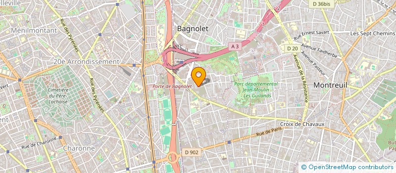 localisation de l'entreprise GIUGLIA  BAGNOLET