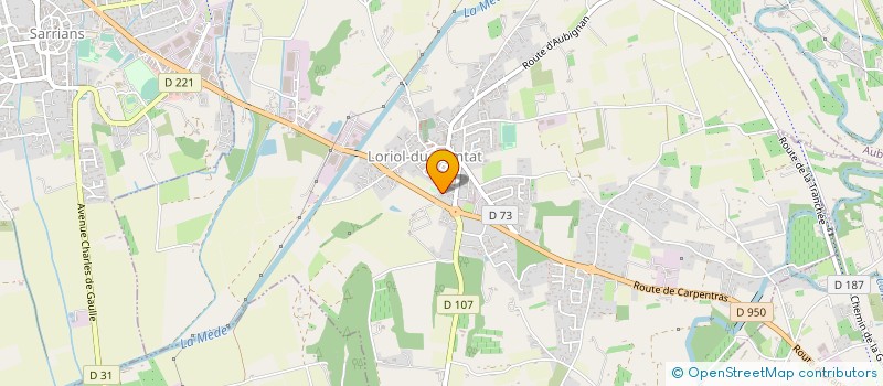 localisation de l'entreprise GIULEMA  LORIOL-DU-COMTAT