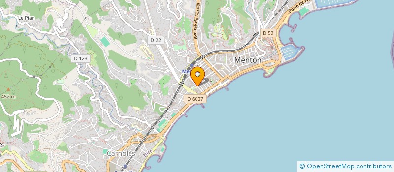 localisation de l'entreprise GIULEN à MENTON