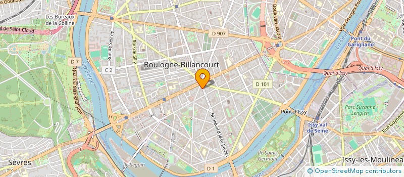 localisation de l'entreprise GIULIA à BOULOGNE-BILLANCOURT