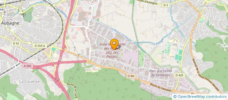 localisation de l'entreprise GIULIA à AUBAGNE