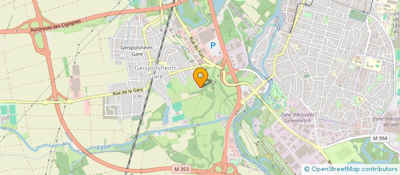 localisation de l'entreprise GIULIA  GEISPOLSHEIM