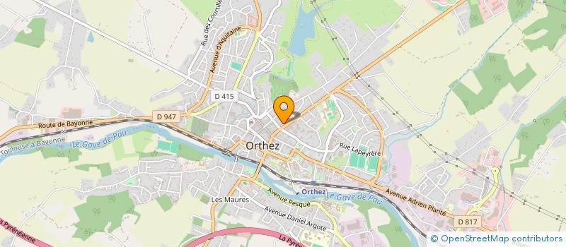 localisation de l'entreprise GIULIA  ORTHEZ