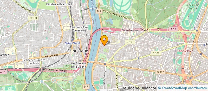 localisation de l'entreprise GIULIA HOLDING  BOULOGNE-BILLANCOURT