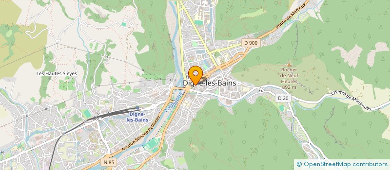 localisation de l'entreprise GIULIA STYLE à DIGNE-LES-BAINS