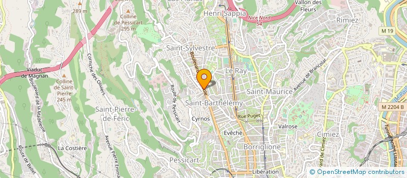localisation de l'entreprise GIULIANO PIZZA à NICE