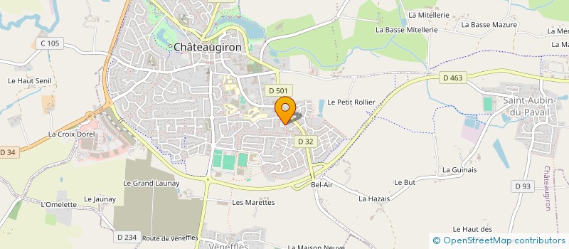 localisation de l'entreprise GIULIETTA  CHATEAUGIRON