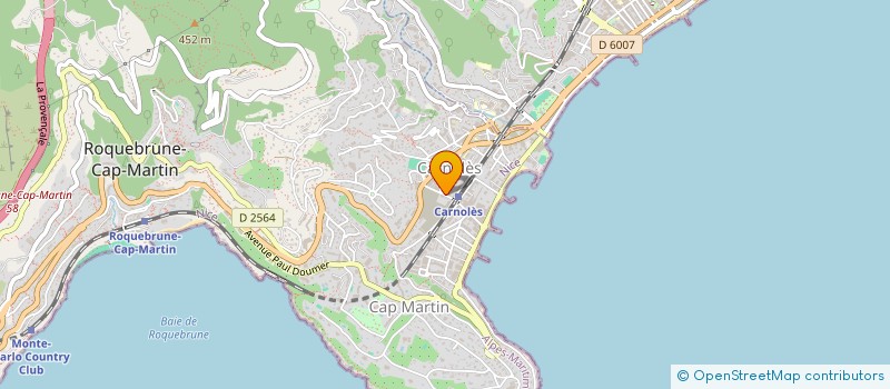 localisation de l'entreprise GIULUCA à ROQUEBRUNE-CAP-MARTIN