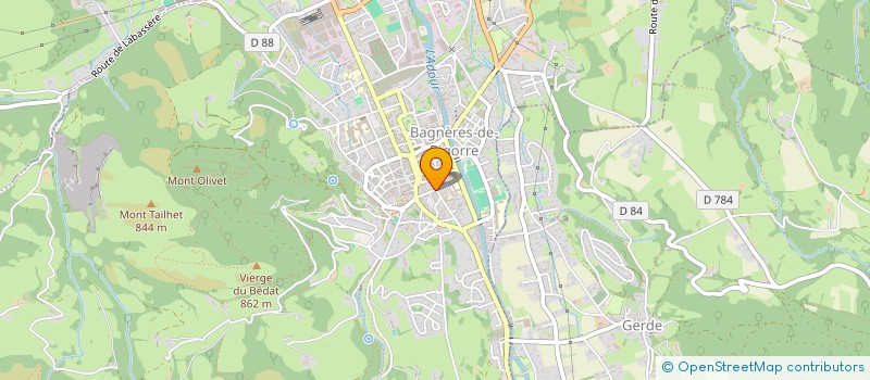 localisation de l'entreprise GIUMA PIZZA  BAGNERES-DE-BIGORRE