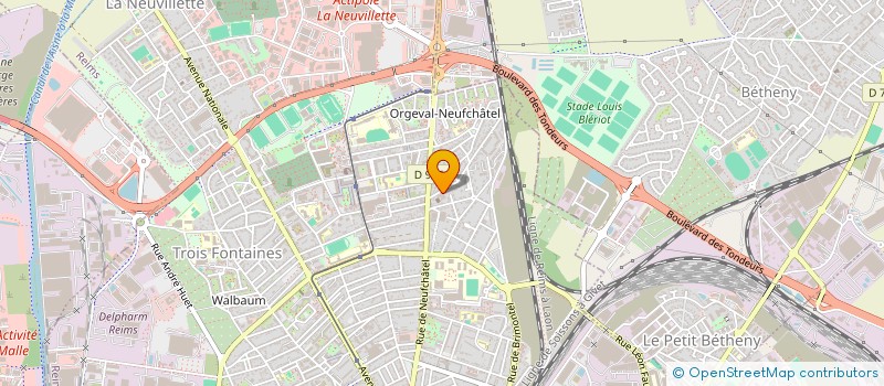 localisation de l'entreprise GIUNCHETU  REIMS