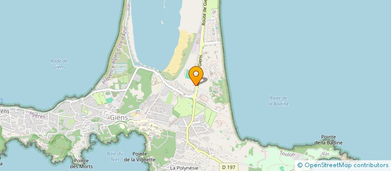 localisation de l'entreprise GIUPAO à HYERES