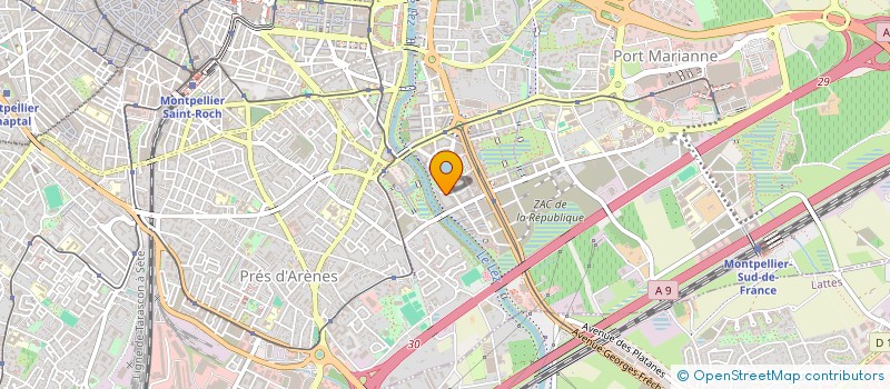 localisation de l'entreprise GIUS&P à MONTPELLIER