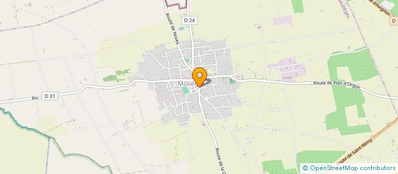 localisation de l'entreprise GIUSEPPI CAVALLINI BOISSONS  MOLLEGES