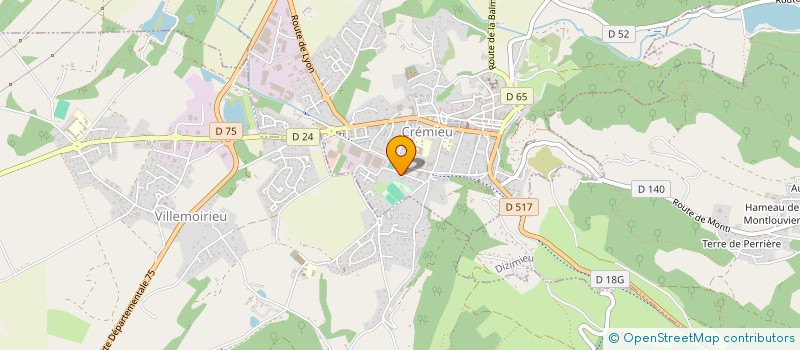 localisation de l'entreprise GIUSINVEST  CREMIEU