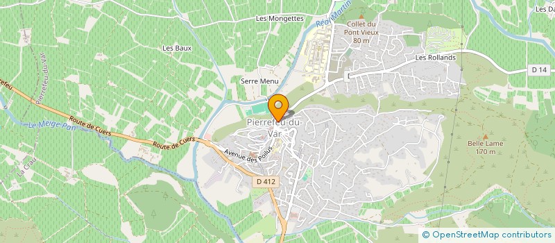 localisation de l'entreprise GIUSTIBELLI FRERES  PIERREFEU-DU-VAR