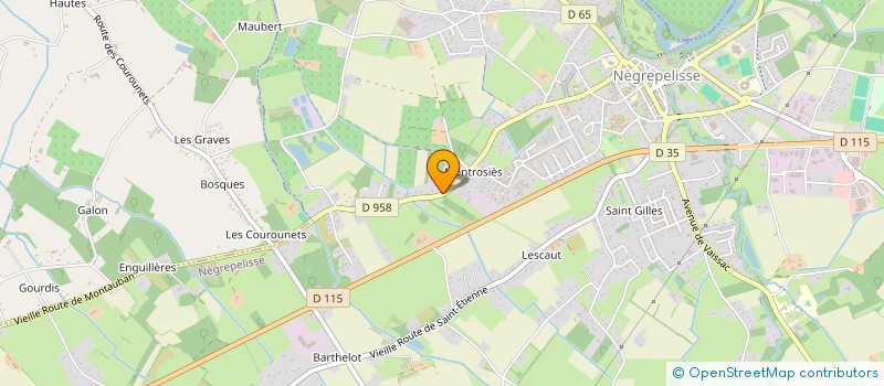 localisation de l'entreprise GIUVIC  NEGREPELISSE