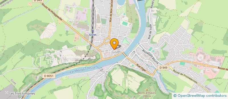 localisation de l'entreprise GIV'HOME SERVICES à GIVET