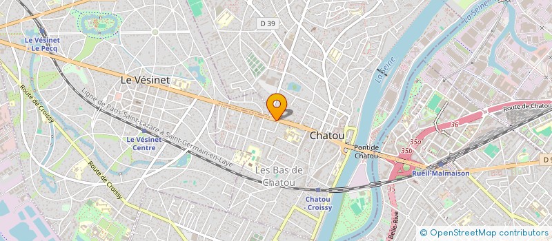 localisation de l'entreprise GIVA REGROUPEMENT ASSURANCES à CHATOU