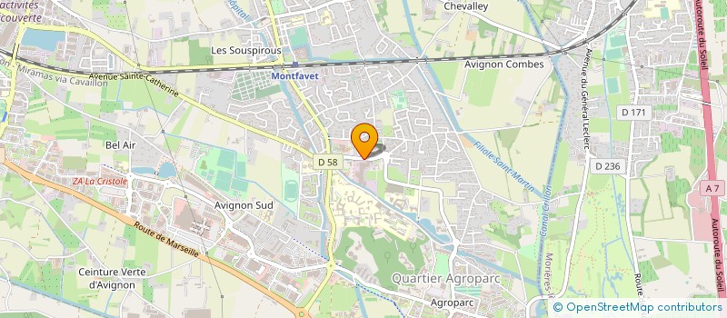 localisation de l'entreprise GIVAUDAN FRANCE NATURALS  AVIGNON
