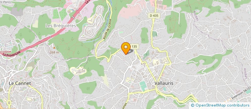 localisation de l'entreprise GIVAUDAN HOUSE OF NATURALS  VALLAURIS