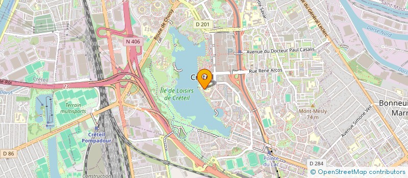 localisation de l'entreprise GIVDEN  CRETEIL