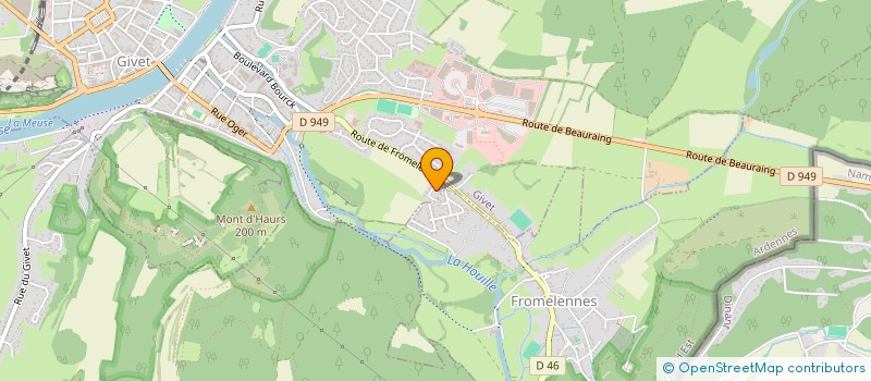 localisation de l'entreprise GIVELINE à GIVET