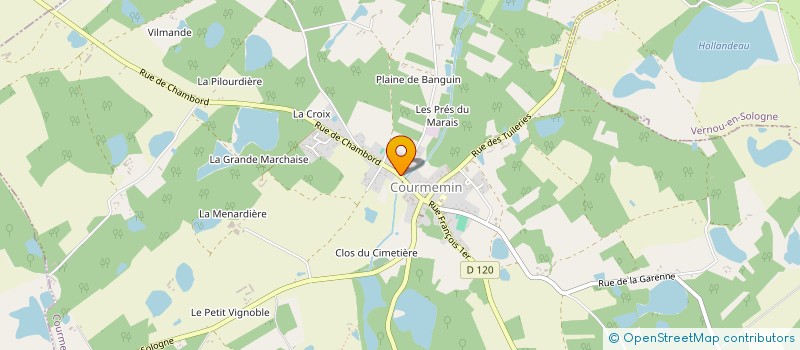 localisation de l'entreprise GIVIERGE à VERNOU-EN-SOLOGNE