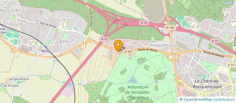 localisation de l'entreprise GIVINE  LE CHESNAY-ROCQUENCOURT