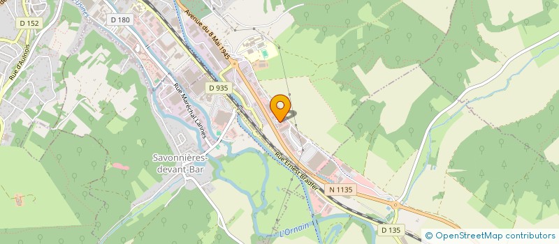 localisation de l'entreprise GIVRAUVAL ENROBES à SAVONNIERES-DEVANT-BAR