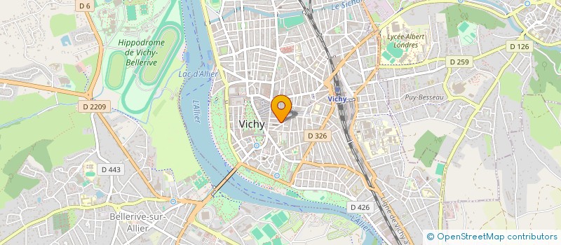 localisation de l'entreprise GIVRE  VICHY