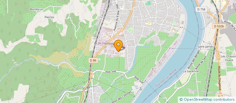 localisation de l'entreprise GIVREE  PONT-DE-L'ISERE