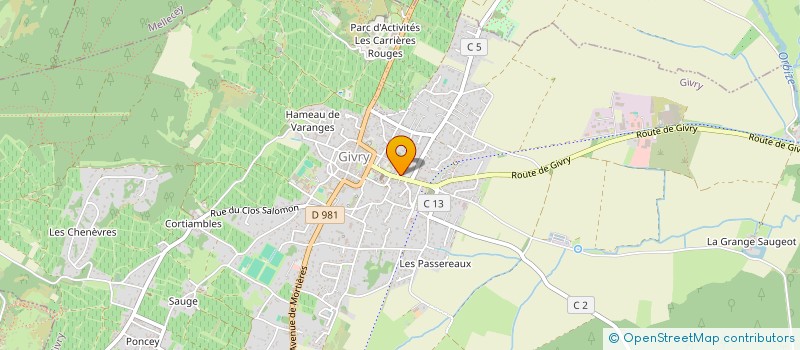 localisation de l'entreprise GIVRY PETANQUE-CLUB à GIVRY