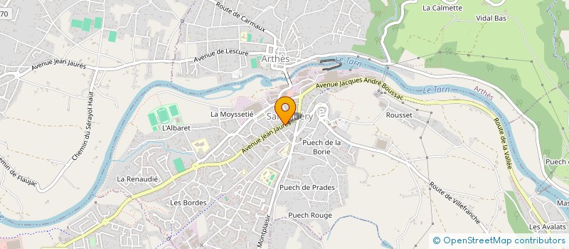 localisation de l'entreprise GIXES  SAINT-JUERY