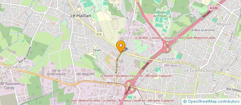 localisation de l'entreprise GIZEH à LE HAILLAN