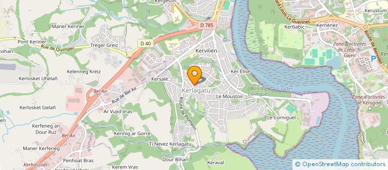 localisation de l'entreprise GIZIOU BREIZH IZEL TRADITIONS VESTIMENTAIRES EN BASSE BRETAGNE à QUIMPER