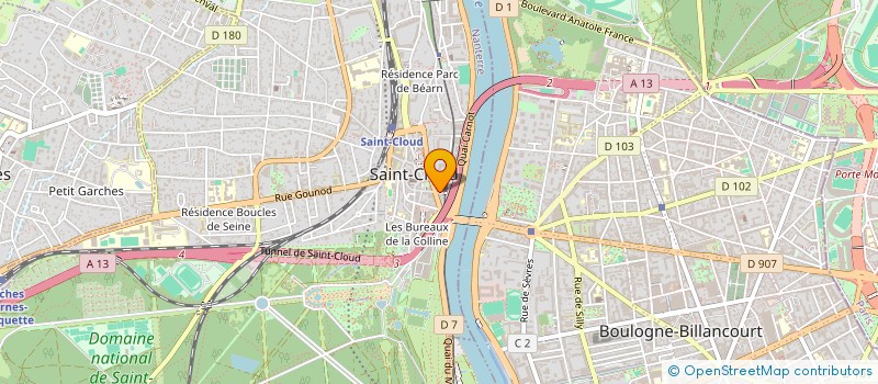 localisation de l'entreprise GIZMO DELUXE  SAINT-CLOUD