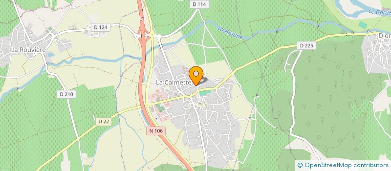 localisation de l'entreprise GJ CHANCE  LA CALMETTE