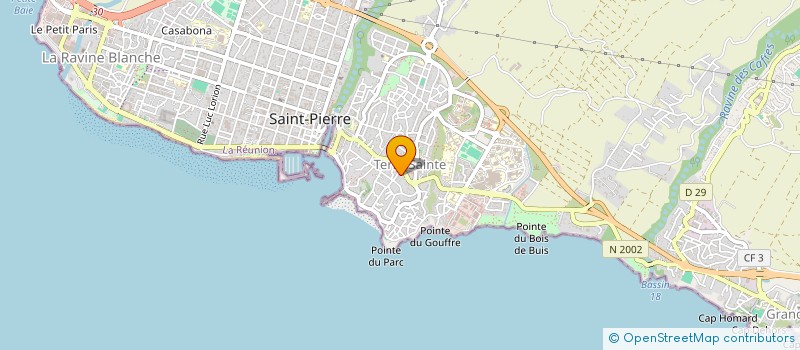 localisation de l'entreprise GJ & CO à SAINT-PIERRE