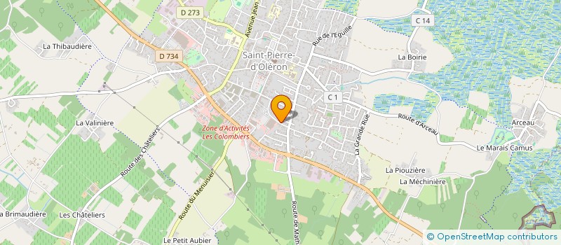 localisation de l'entreprise GJ CONSEILS HOME SERVICES à SAINT-PIERRE-D'OLERON