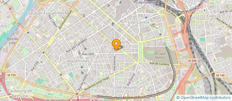 localisation de l'entreprise GJ DEVELOPPEMENT à LILLE
