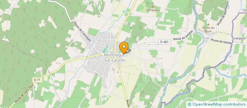 localisation de l'entreprise GJ FRERES  MONTSEGUR-SUR-LAUZON