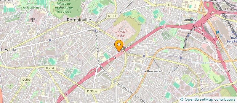 localisation de l'entreprise GJ GROUPE à ROMAINVILLE