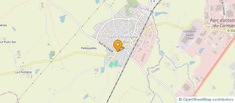 localisation de l'entreprise GJ HOLDING  SAINT-CHRISTOPHE-DU-BOIS